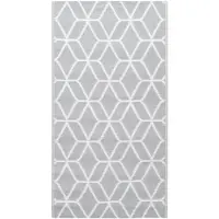 vidaXL Buitenkleed ARAKIL 160x230 cm PP grijs