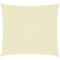 vidaXL Zonnescherm rechthoekig 6x7 m oxford stof crèmekleurig