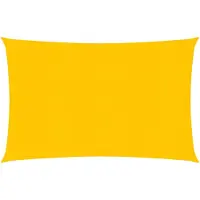 vidaXL Zonnezeil 160 g/m² 2,5x4 m HDPE geel