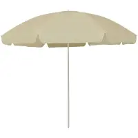 vidaXL Strandparasol 300 cm zandgeel