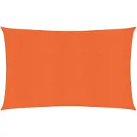 vidaXL Zonnezeil 160 g/m² 2,5x4,5 m HDPE oranje