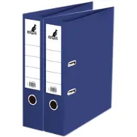 Kangaro 2x Ringmappen/ordners donkerblauw A4 75 mm - Opbergmap