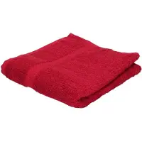 Merkloos Jassz badkamer handdoeken - rood - 50 x 100 cm - katoen - Badhanddoek