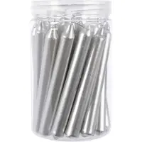 Kaemingk Dinerkaarsen Zilver D 1,3 H 10,5 Cm 22 Stuks