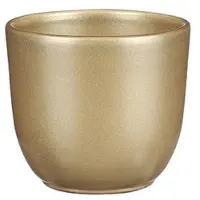 Mica Decorations Tusca pot rond goud h9xd10cm