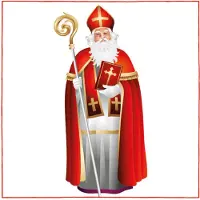 Ambiente 40x Tafel diner/lunch servetten 33 x 33 cm Sinterklaas feest print - Feestservetten