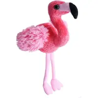 Wild republic knuffel flamingo junior 13 cm pluche roze
