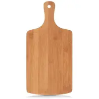 Zeller Bamboe houten snijplank met handvat - 40 x 19,5 cm - Snijplanken - Serveerplanken - Snijplanken