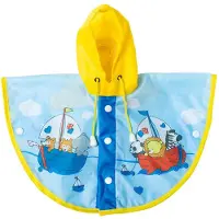 Heless Regencape Zeilen Junior Polyethyleen Blauw Mt 28-35 Cm