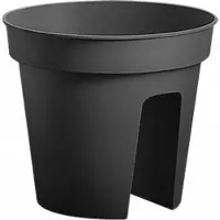 Koopman 3 X Bloempot microfix rond 25cm Zwart