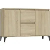 vidaXL Dressoir 102x35x70 cm bewerkt hout sonoma eikenkleurig