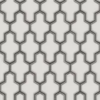Dutch Wallcoverings WF121015 Vliesbehang Geometric - Wit en Zwart