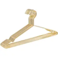 Acaza 20 Metalen Kleerhangers, Ultra-dunne en Ruimtebesparende Kledinghangers, Goud