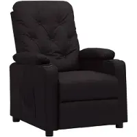 vidaXL Fauteuil verstelbaar kunstleer zwart