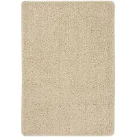 vidaXL Vloerkleed shaggy anti-slip 120x170 cm crèmekleurig