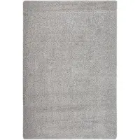 vidaXL Vloerkleed shaggy anti-slip 140x200 cm lichtgrijs