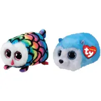 TY - Knuffel - Teeny Ty's - Hootie Owl & Slush Husky