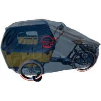 CUHOC Vogue E-Bike Carry 3 Wheel Bakfietshoes zwart - stofvrij / ademend / waterafstotend - Red Label - Bakfiets Hoes
