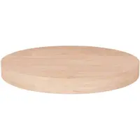 vidaXL Tafelblad rond Ø50x4 cm onbehandeld massief eikenhout