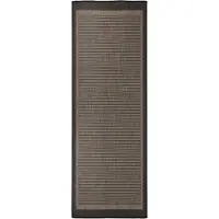 vidaXL Buitenkleed platgeweven 80x250 cm donkerbruin