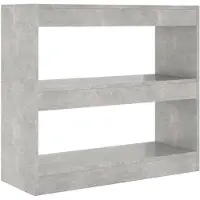 vidaXL Boekenkast/kamerscherm 80x30x72 cm betongrijs