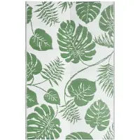 DKD Home Decor Buitenkleed ARAKIL 190x290 cm polypropeen groen