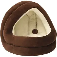 vidaXL Kattenmand 50x50x45 cm bruin en crèmekleurig