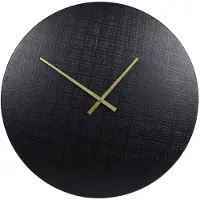 Coppens Wandklok Zurich L zwart metaal 55x55x2cm