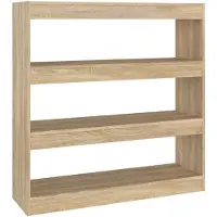 vidaXL - Boekenkast/kamerscherm - 100x30x103 - cm - sonoma - eikenkleurig