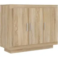 vidaXL Dressoir 92x35x75 cm bewerkt hout sonoma eikenkleurig