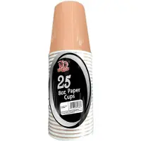 Did Kartonnen Koffiebekers/drinkbekers 235 Ml Bruin 50x Stuks - Bekers