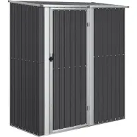 vidaXL Tuinschuur 180,5x97x209,5 cm gegalvaniseerd staal antraciet