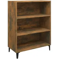 vidaXL Dressoir 69,5x32,5x90 cm bewerkt hout gerookt eikenkleurig
