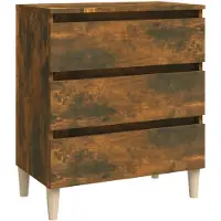 vidaXL Dressoir 60x35x69 cm bewerkt hout gerookt eikenkleurig