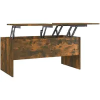 vidaXL Salontafel, gerookt eikenhout, 102x50,5x46,5 cm, houtvezel