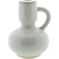 Clayre & Eef Kandelaar 14 cm Beige Porselein Kaarsenstandaard Beige Kaarsenstandaard