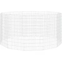 vidaXL Vrije uitloopverblijf voor dieren 12 panelen 54x100 cm
