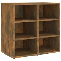 vidaXL Schoenenkast 52,5x30x50 cm gerookt eikenkleurig