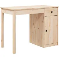 vidaXL Bureau 100x50x75 cm massief grenenhout