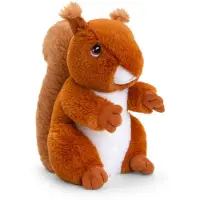 Keel Toys Pluche knuffel dier rode eekhoorn 18 cm - Knuffel bosdieren