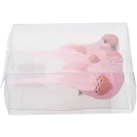 Cosy & Trendy 2x stuks kunststof decoratie vogels op clip roze 12 cm - Kersthangers