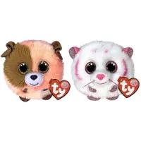 TY - Knuffel - Teeny Puffies - Mandarin Dog & Tabor Tiger