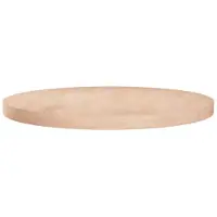 vidaXL Tafelblad rond Ø70x4 cm onbehandeld massief eikenhout