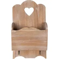 Clayre & Eef Tijdschriftenhouder 28x10x49 cm Bruin Hout Lectuurbak Bruin Lectuurbak
