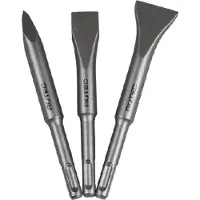 Rotec 3 dlge SDS+beitelset 140 lang, punt, plat 20mm, spade 30mm - 2150100