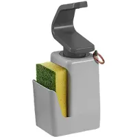 Metaltex soap-tex zeepdispenser 11x8x22 cm grijs