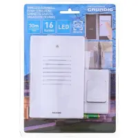 Grundig Deurbel draadloos met 16 muziekjes - Draadloze deurbellen