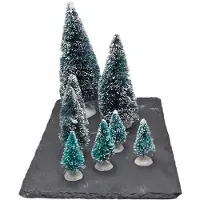 Nobrand Mini kerstboompjes x8