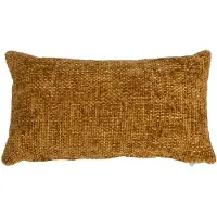 Bronx71 Sierkussen Feline chenille stof okergeel 25 x 45 cm.