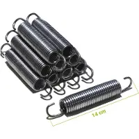 Etan Universele Trampoline Veren - Lengte 14 cm - Set van 10 stuks - Hoge Kwaliteit Trampoline Veer 140 mm - Verenset van gegalvaniseerd staal